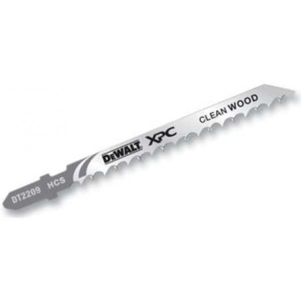 DeWalt XPC 직소날(100-70-4.2mm, 최대 절단 깊이 60mm, HCS(Clean Wood) T-마운트) DT2209