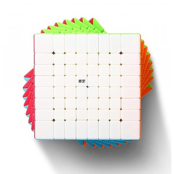 Qiyi 8x8 스피드 큐브 스티커 없는 70mm Qy 장난감 8x8x8 매직 퍼즐 큐브(2021 버전)