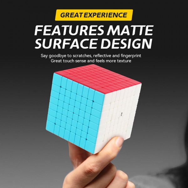 Qiyi 8x8 스피드 큐브 스티커 없는 70mm Qy 장난감 8x8x8 매직 퍼즐 큐브(2021 버전)