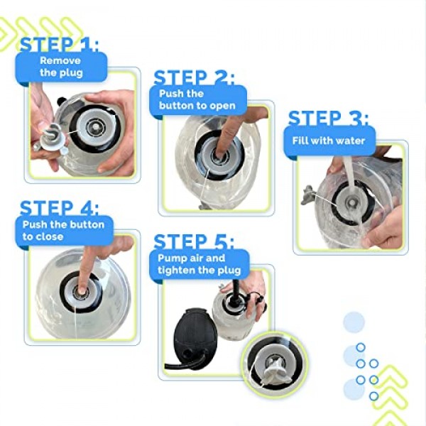 운동 및 피트니스용 아쿠아 백 - 물 무게가 있는 트레이닝 파워 백 - 운동 샌드백 대안 - 휴대용 안정성 피트니스 장비