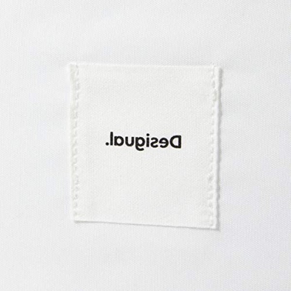 Desigual 여성용 우븐 백팩 빅, 화이트, 미디엄, 화이트