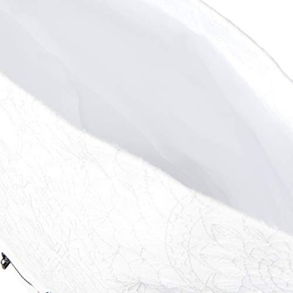 Desigual 여성용 우븐 백팩 빅, 화이트, 미디엄, 화이트