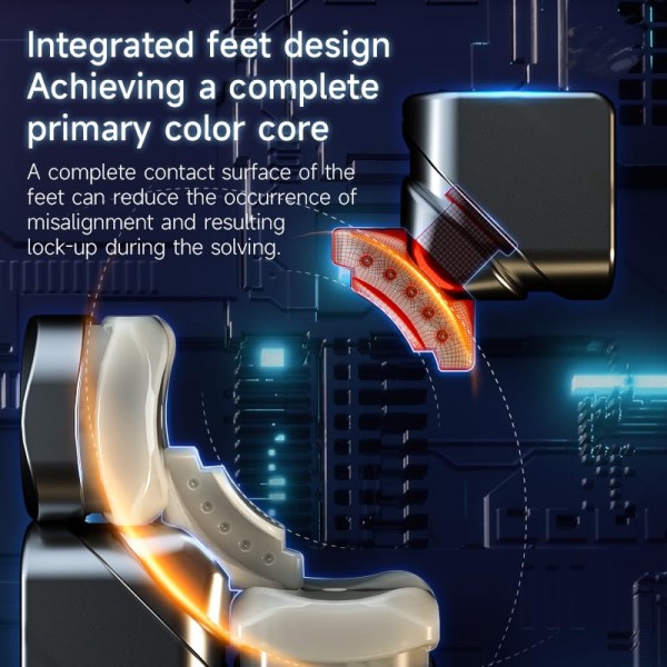 QY Toys QY M Pro, 자기 속도 큐브 3x3 - 자석 조절 시스템이 있는 스티커 없는 매직 큐브 3X3X3, 어린이, 성인, 매니아, 부활절 바구니 물건을 위한 퍼즐 큐브 장난감 선물.