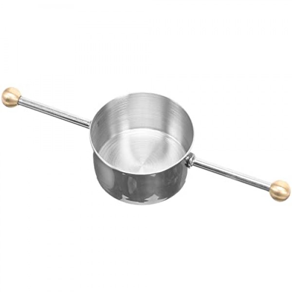 UPKOCH 샷 안경 핸들이있는 스테인레스 스틸 바 지거 측정 도구 바 측정 컵 바텐더 음료 측정 컵 바텐더 샷 유리 용 더블 비드 측정 도구