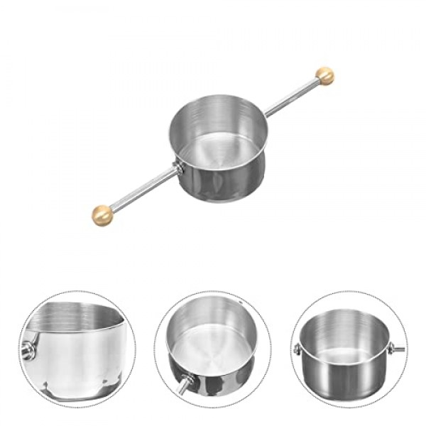 UPKOCH 샷 안경 핸들이있는 스테인레스 스틸 바 지거 측정 도구 바 측정 컵 바텐더 음료 측정 컵 바텐더 샷 유리 용 더블 비드 측정 도구