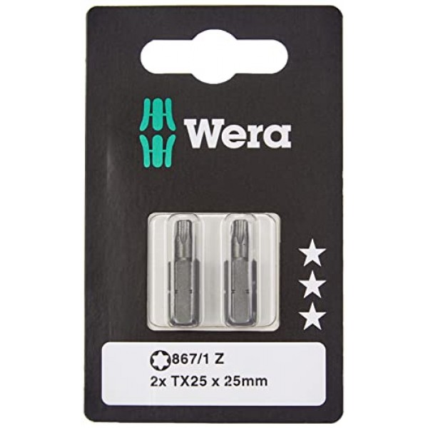 WERA 05073315001 867/1 SB TORX® 비트, TX 25 x 25mm, 2개