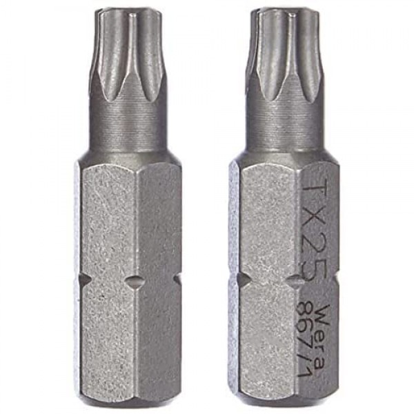 WERA 05073315001 867/1 SB TORX® 비트, TX 25 x 25mm, 2개