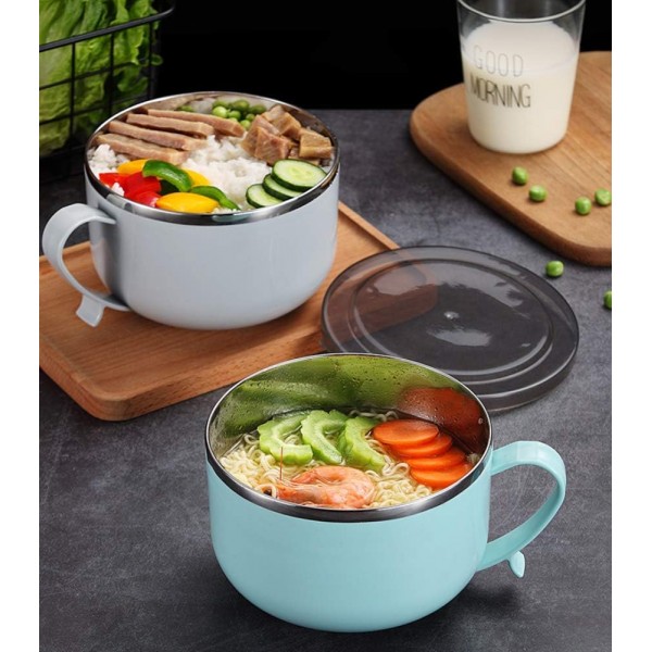 765ml 도시락통, 스텐레스 누수방지 식품보관용기 도시락그릇 국그릇 간식그릇 캠핑용 베이킹 요리에 적합(회색)