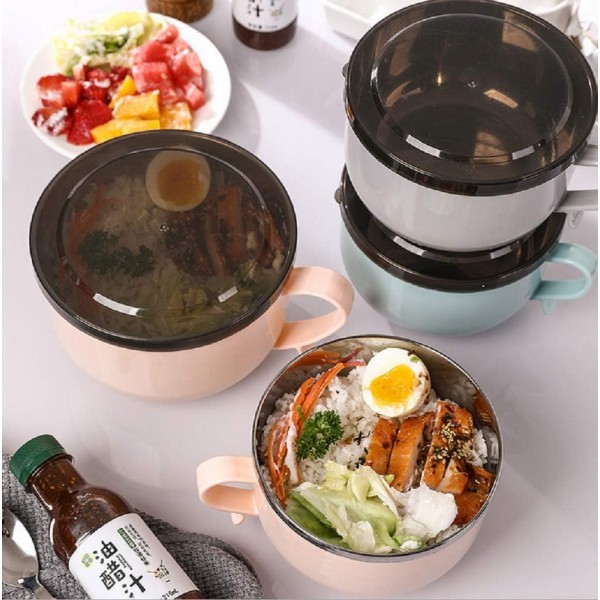 765ml 도시락통, 스텐레스 누수방지 식품보관용기 도시락그릇 국그릇 간식그릇 캠핑용 베이킹 요리에 적합(회색)