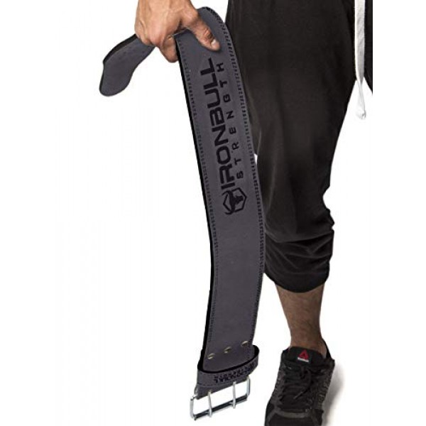 파워리프팅 벨트 - 10mm 더블 프롱 역도 벨트(IPF, USAPL, USPA 및 IPL 승인) | 역도, 근력 훈련, 스트롱맨용 가죽 파워 백 지원 - 남성 및 여성