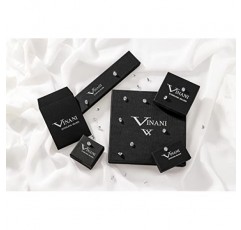 Vinani Hoops Large Round Shiny Barrier Clasp 925 Sterling Silver Earrings 2CSC