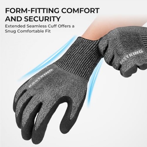 KastKing Kut 안전 필렛 장갑, 낚시 및 야외 사용을 위한 최고의 베임 방지 장갑, ANSI 레벨 6 베임 보호