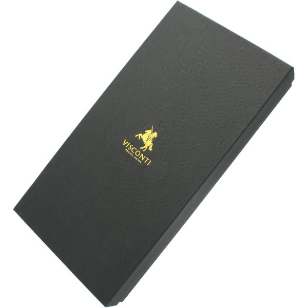 Visconti Spectrum Collection 양귀비 지갑 가죽 탭 클로저 RFID SP31 레드