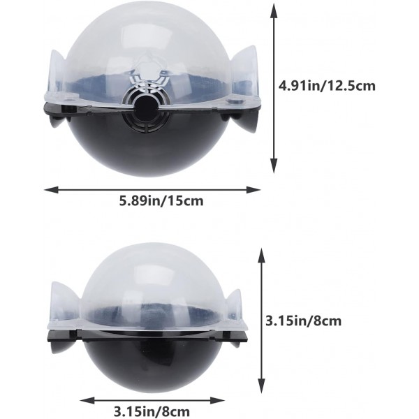 YARNOW 6Pcs 식물 뿌리 장치 고압 전파 공 고압 상자 접목 효과적인 무성 생식 장비 검은 뿌리 상자 뿌리 공
