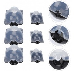 YARNOW 6Pcs 식물 뿌리 장치 고압 전파 공 고압 상자 접목 효과적인 무성 생식 장비 검은 뿌리 상자 뿌리 공