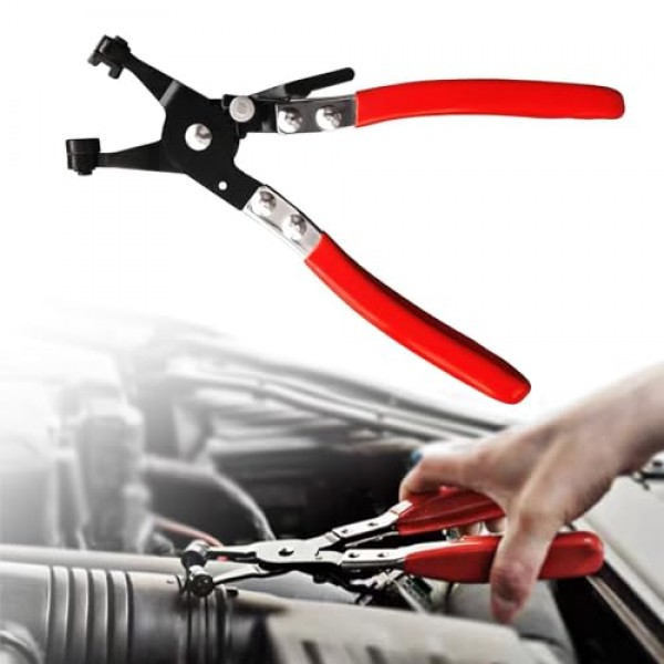 Pack-1 자동차 호스 클램프 플라이어, 호스 제거 도구, 미끄럼 방지 파이프 번들 플라이어, 플랫 스로트 클램프 플라이어, 자동차 수리 도구, 대부분의 자동차, 트럭, SUV