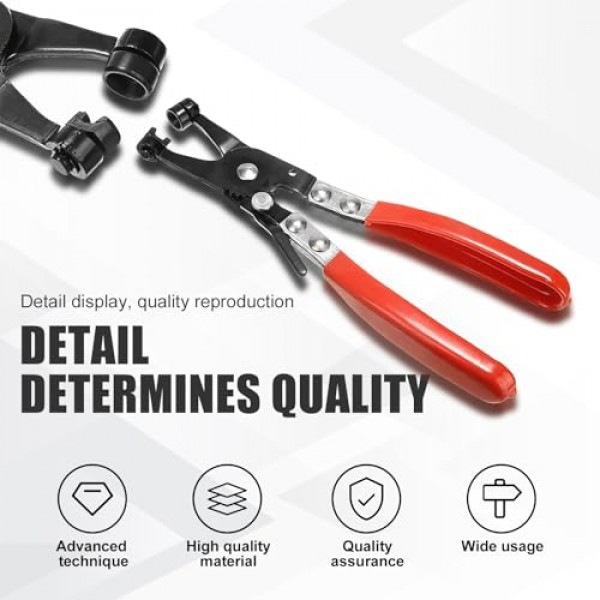 Pack-1 자동차 호스 클램프 플라이어, 호스 제거 도구, 미끄럼 방지 파이프 번들 플라이어, 플랫 스로트 클램프 플라이어, 자동차 수리 도구, 대부분의 자동차, 트럭, SUV