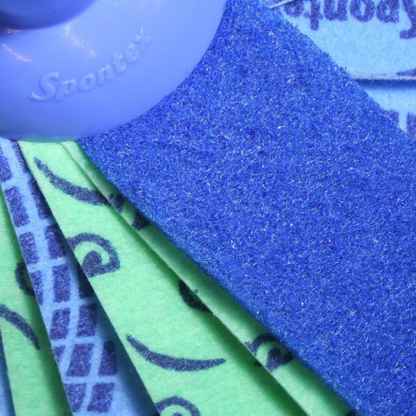 Spontex Multi Plus MOP 길이 조절 가능 80-140CM, 파란색, 1개(1팩) Multi+ Fringe Mop