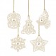 레녹스 894969 피어싱 플로팅 징글 벨 장식품, 5개 세트