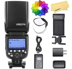 소니 카메라 플래시 스피드라이트 스피드라이트 라이트, 76Ws 2.4G TTL HSS 1/8000s,480 최대 전력 플래시, 2600mAh 리튬 이온 배터리, 0.01-1.5s 재활용 시간, 10 레벨 LED 모델링 램