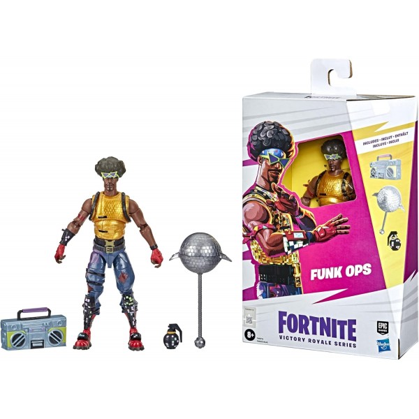 Hasbro Fortnite Victory Royale Series Funk Ops Collectible Action Figure with Accessories – 8세 이상, 15-cm, 멀티컬러, F4975