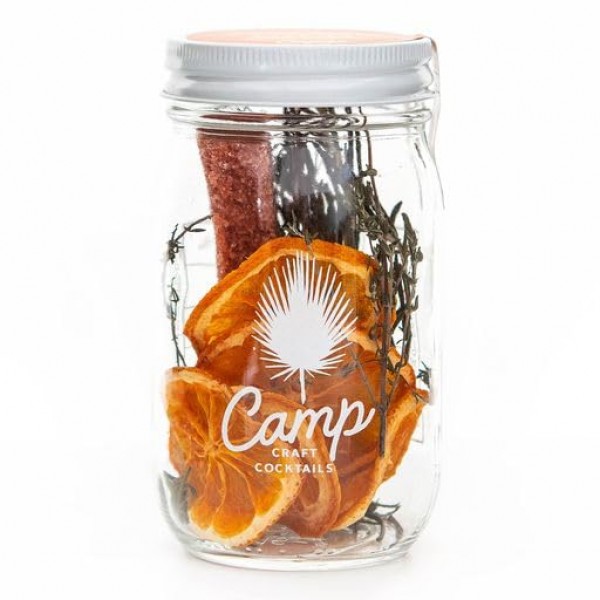 캠프 크래프트 칵테일 믹스 - 향기로운 시트러스 | 탈수 과일, 허브 및 비건 설탕이 포함된 프리미엄 음료 믹서 주입 키트 | 칵테일, 마가리타 및 목테일용 16온스 유리