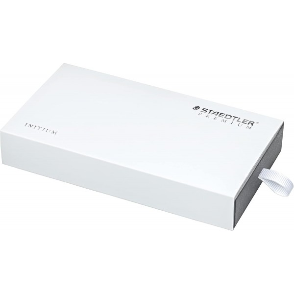 STAEDTLER Initium Resina 트위스트 볼펜, 고급 블랙 레진, B, 블랙, Made in Germany, 우아한 선물 포장 포함, 9PB319B-9