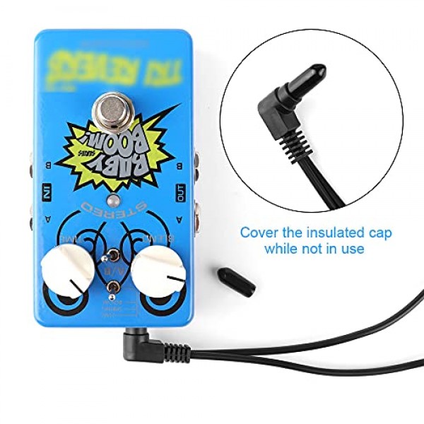 Mr.Power Guitar Effects 전원 공급 장치 어댑터 9V DC 1A(1000mA) 데이지 체인 코드 포함 케이블 프리 절연 캡(6방향 케이블 포함)