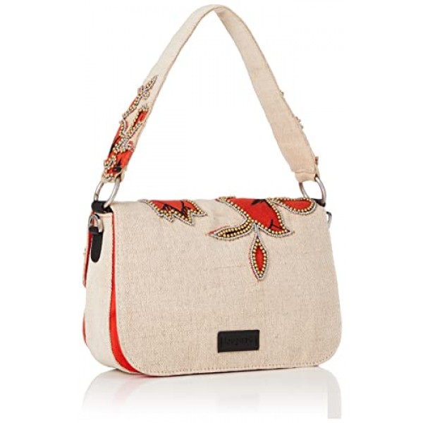 Desigual 여성 볼스_히비스커스 락 아모르고스 숄더백 레드 (로조난자), 레드 (로조난자)