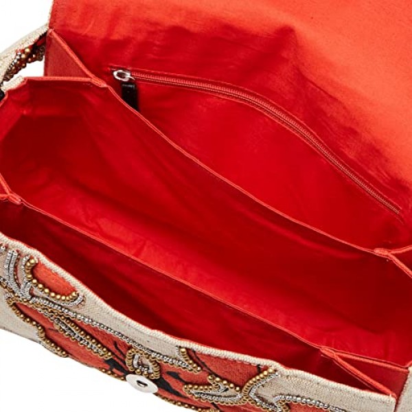 Desigual 여성 볼스_히비스커스 락 아모르고스 숄더백 레드 (로조난자), 레드 (로조난자)