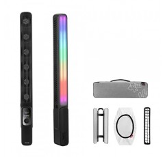 ZHIYUN FIVERAY F100 [공식] 비디오 조명 100W RGB LED, 20,000+ Lux 및 2700-6200K의 휴대용 비디오 조명 스틱, YouTube TikTok용 비디오/사진/카메라/스트리밍 조명, 324개 LED(검은색)