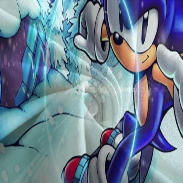 소닉 3D 어린이 및 성인용 인쇄 이불 커버 세트 베개 커버 이불 침구 세트 3피스 세트 이불 커버 싱글(135x200cm) 싱글(135x200cm) Sonic-24