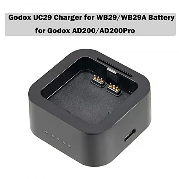 Godox WB29 WB29A Godox AD200용 UC29 충전기 배터리 AD200Pro AD300 Pro 플래시 스피드라이트 스피드라이트 배터리 전원 팩(WB29 및 WB29A는 무작위로 제공됨)