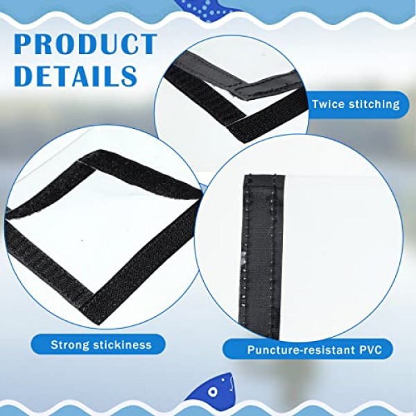 Geosar 20 Pcs 낚시 루어 랩 커버 투명 PVC 루어 커버 낚시 후크 커버 쉽게 루어 후크 커버를 볼 수 있음 어린이 어부 낚시를 안전하게 유지하는 내구성 있는 루어 가드, 7.9'