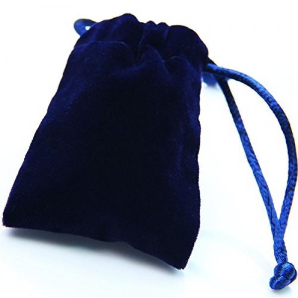 JewelryWe 보석 목걸이 조각, 스테인레스 스틸 맞춤형 체인, 고광택 광택 직사각형 플레이트 펜던트, 남성 여성 실버