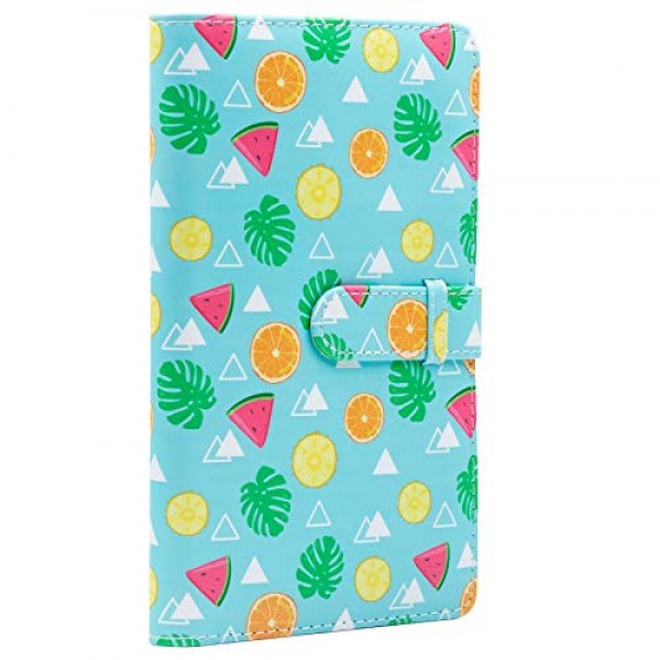 Fujifilm Instax Mini 11 90 70 9 8+ 8 LiPlay 즉석 카메라, Polaroid Snap SnapTouch PIC-300 Z2300 즉석 카메라 및 Zip 즉석 프린터(과일)용 Ablus 96 포켓 사진 앨범