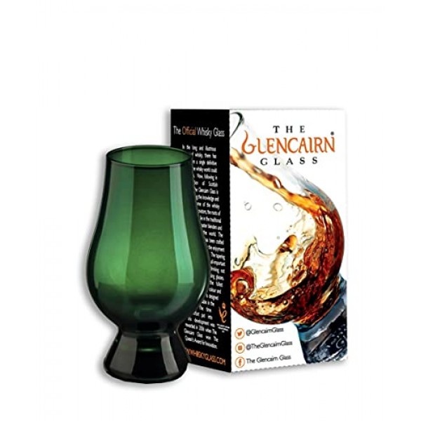 선물 상자에 담긴 GLENCAIRN 그린 위스키 잔