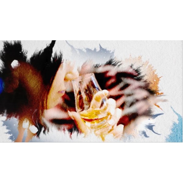 선물 상자에 담긴 GLENCAIRN 그린 위스키 잔