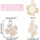 DICOSMETIC 60pcs 2 색 네 잎 클로버 행운의 매력 토끼풀 행운의 매력 크리스탈 라인 석 펜던트 합금 펜던트 매력 세인트 패트릭 테마 매력 DIY 쥬얼리 만들기 Clover-2pcs-60pcs