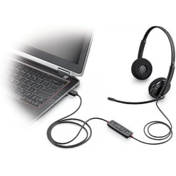 Plantronics Blackwire C320-M USB 스테레오 헤드밴드 블랙 헤드셋 - 헤드셋(PC/게이밍, 스테레오, 헤드밴드, 블랙, 유선, USB) (일반)