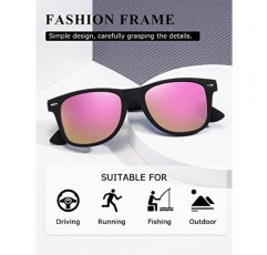 kimorn AE0300 편광 선글라스, 클래식 유니섹스 혼 프레임 80년대 복고풍 안경