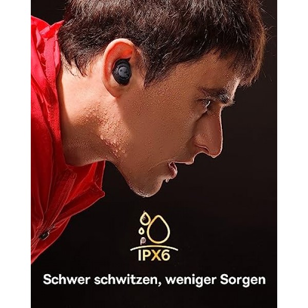 Baseus 무선 이어버드, 140H 재생 -48dB 능동형 소음 차단 Bluetooth 5.3 이어버드(IPX6 방수 4 ENC 마이크 포함) 0.038s Android iOS용 저지연 고속 충전 이어버드 - Bowie MA10