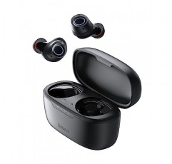 Baseus 무선 이어버드, 140H 재생 -48dB 능동형 소음 차단 Bluetooth 5.3 이어버드(IPX6 방수 4 ENC 마이크 포함) 0.038s Android iOS용 저지연 고속 충전 이어버드 - Bowie MA10