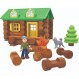 Lincoln Logs On The Trail 빌딩 세트 어린이를 위한 교육 장난감, 59피스 STEM 학습 키트, 어린이를 위한 공학, 8세 이상 어린이를 위한 건설 장난감 기본 재미 00821