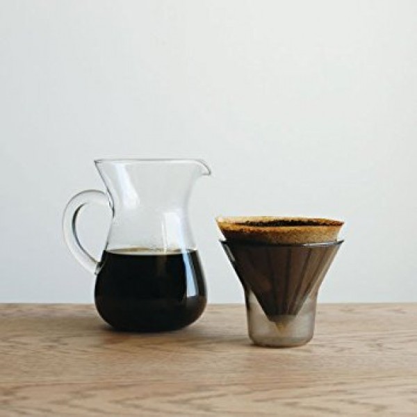 추가 필터가 포함된 슬로우 커피용 Kinto Japan의 카라페 커피 세트(필터 총 80개)