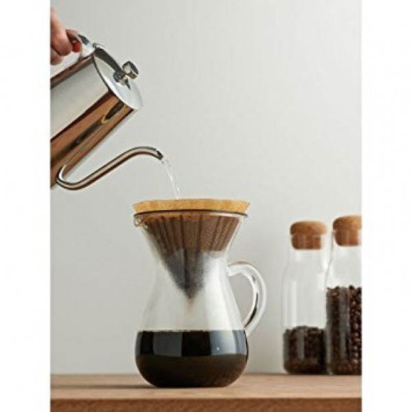 추가 필터가 포함된 슬로우 커피용 Kinto Japan의 카라페 커피 세트(필터 총 80개)