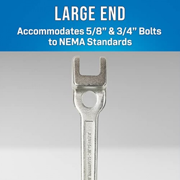 Jonard Tools JIC-650, Lineman의 B형 더블 엔드 렌치, 13 길이