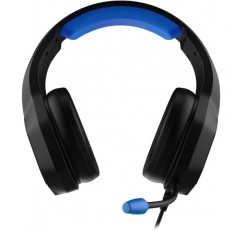 KROM 게임용 헤드셋 Hot Wheels Kanyon - 헤드셋 조절식 마이크, 7.1 사운드, LED RGB, 조절식 헤드밴드, 볼륨 컨트롤, 스피커 50mm, USB, PC, PS4, PS5, Black Kanyon HW