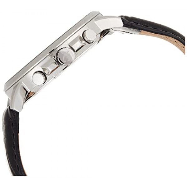 Tommy Hilfiger 남성용 다기능 쿼츠 시계(가죽 스트랩 포함) 1791289, 블랙/그레이, 팔찌