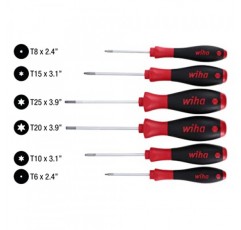 Wiha 36201 Torx 드라이버 세트, Ergo 쿠션 그립, 6피스